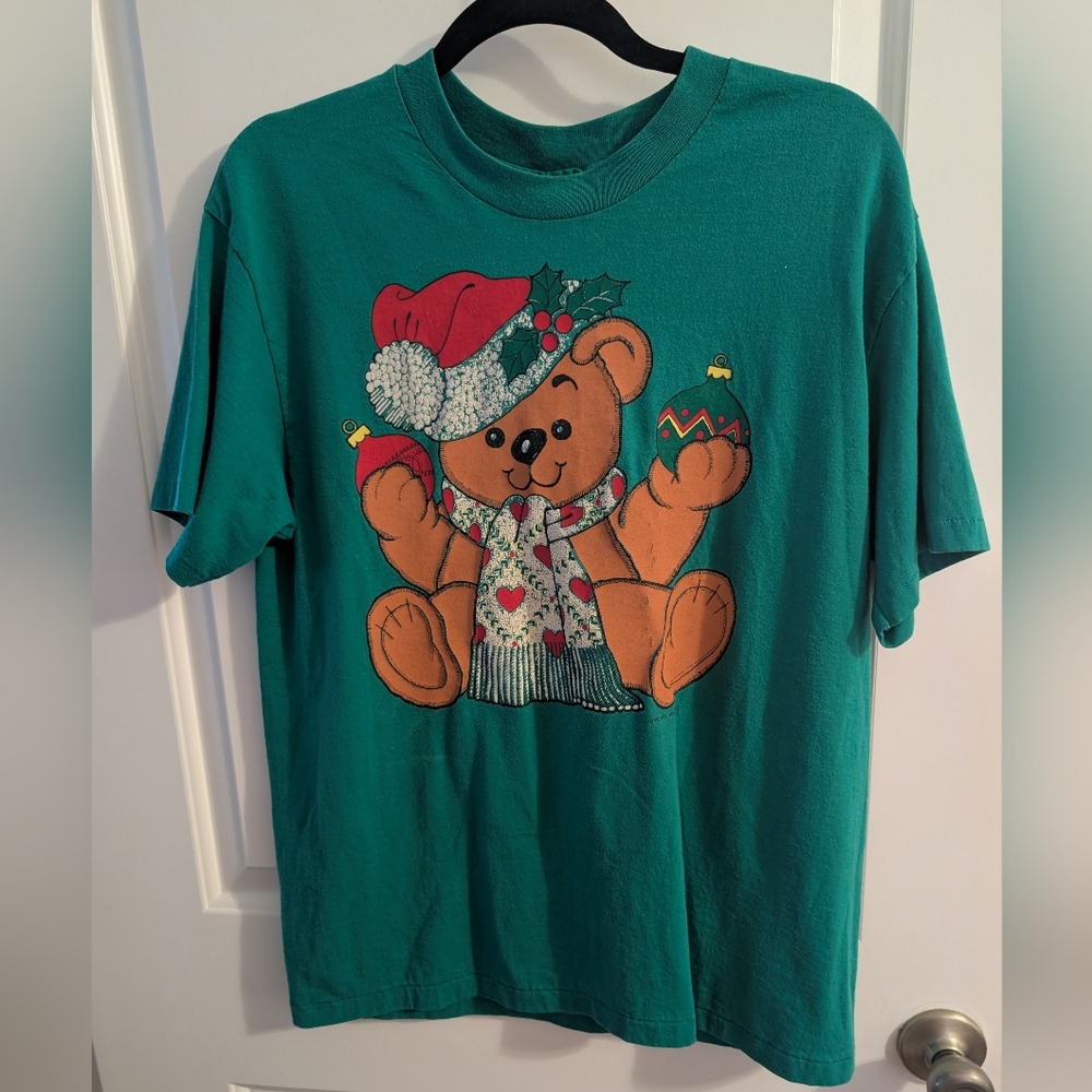 Vintage Single Stitch Christmas Bear Shirt